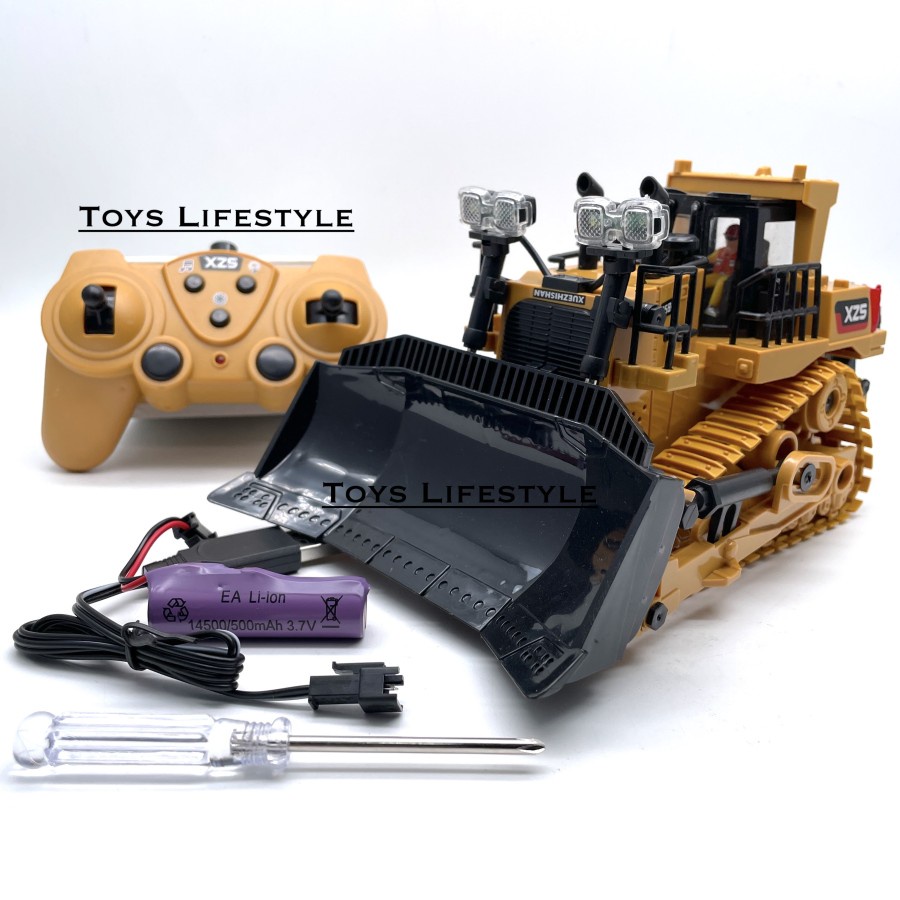 Mainan Anak Remote Control RC Bulldozer Tractor / Traktor