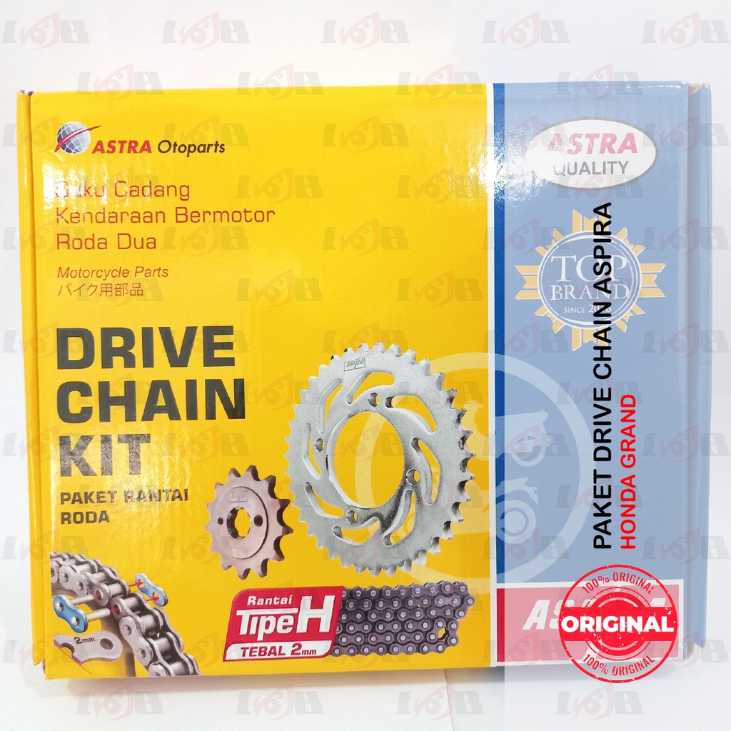 Aspira GearSet Grand Legenda Drive Chain Rantai Roda Gir Depan Gear Belakang Motor