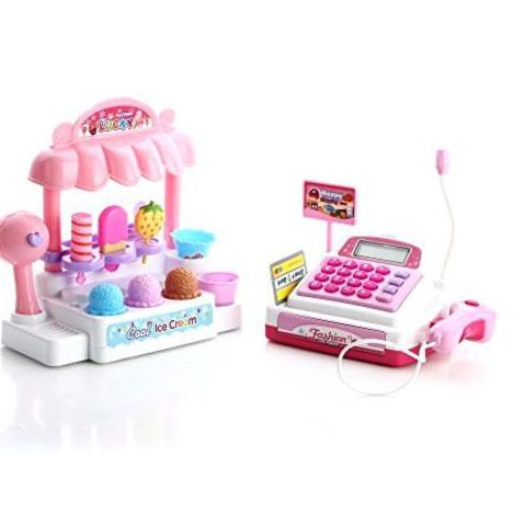 MAINAN ANAK PEREMPUAN MAINAN KASIR KASIRAN ES KRIM TERBARU MAENAN ANAK PEREMPUAN CEWEK  GT306 Q25B