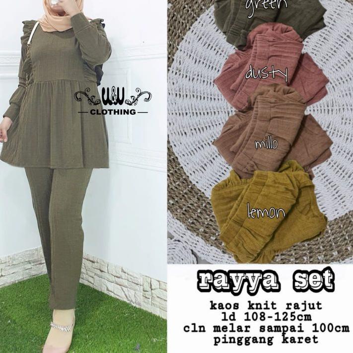 Muraaaahh.. omego rayya set ori alfashion setelan wanita kekinian setelan jumbo ld 130 tunik lengan 