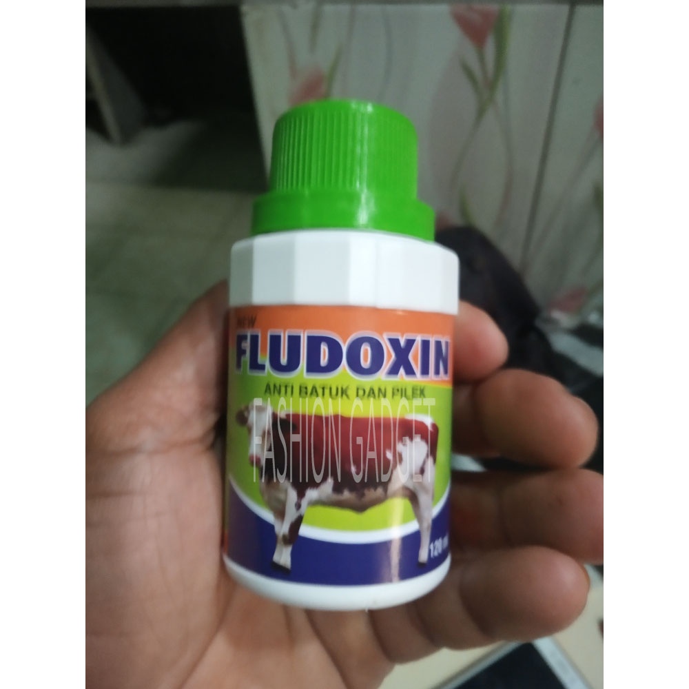 Fludoxin 125 ML Obat Hewan Obat Flu Batuk Pilek Untuk Sapi Kerbau Kambing Babi Kuda Meningkatkan Daya Tahan Tubuh Menambah Energi Obat Anti Diare Hewan