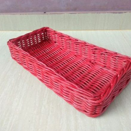 keranjang rotan nampan buah parcel dan sovenir murah 35 X 18 X 7 cm