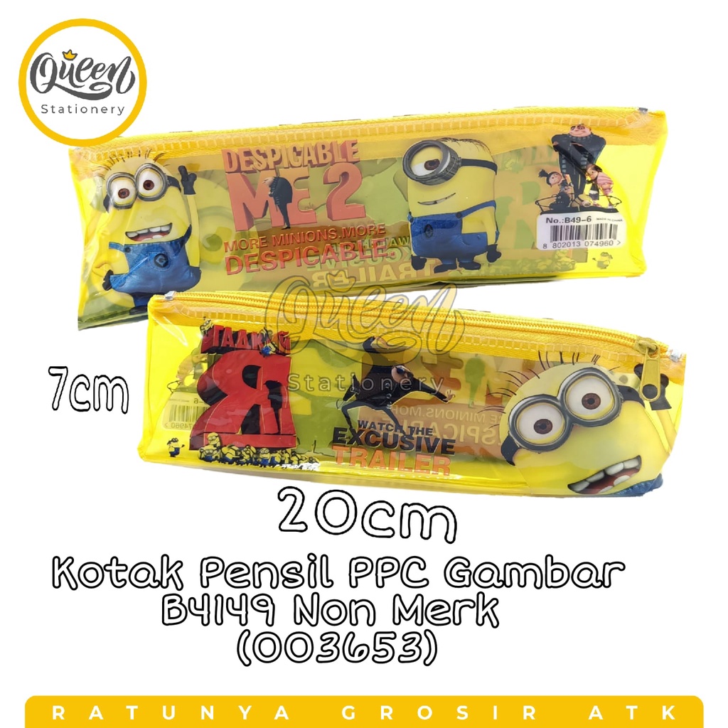 

1 PCS KOTAK PENSIL PPC GAMBAR B4149 NON MERK (003653) / KOTAK PENSIL / PENSIL CASE / KEROPAK