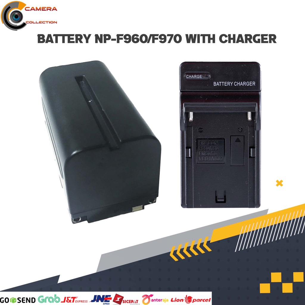 BATTERY NP-F960/ NP-F970 + CHARGER , Baterai NP-F960 / NP-970