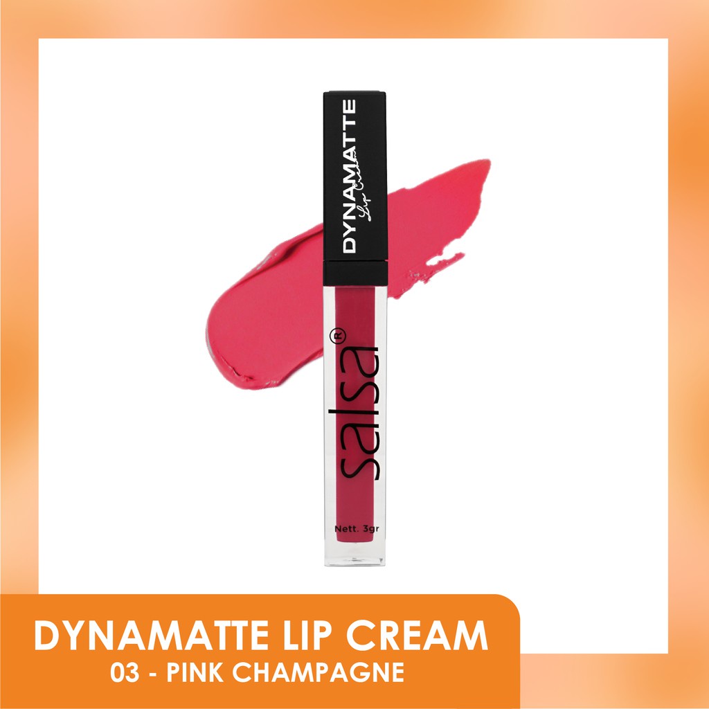 Salsa Dynamatte Lip Cream 5Gr | Long Lasting Matte Lip Cream BPOM | Make Up Salsa Original