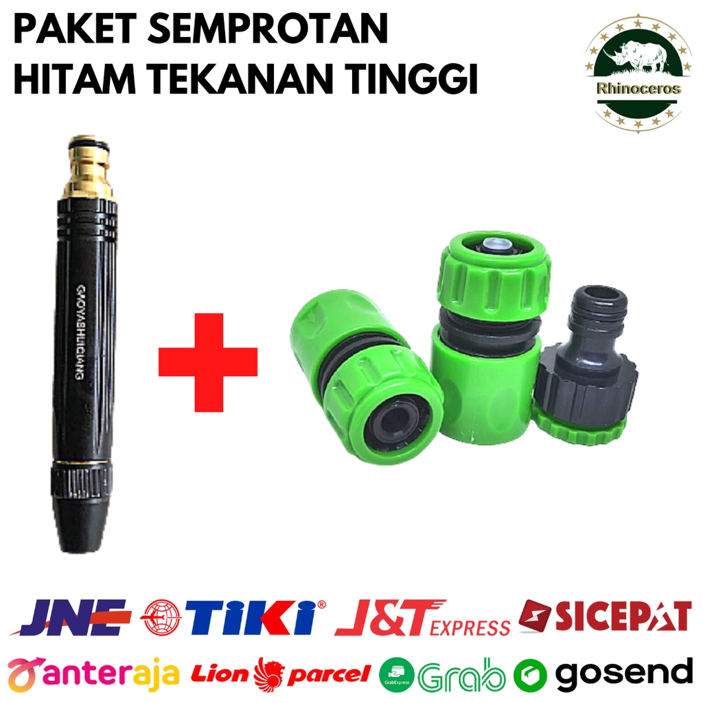 Paket Semprotan Tekanan Tinggi + Paket Sambungan Selang 1/2 - 3/4Inch