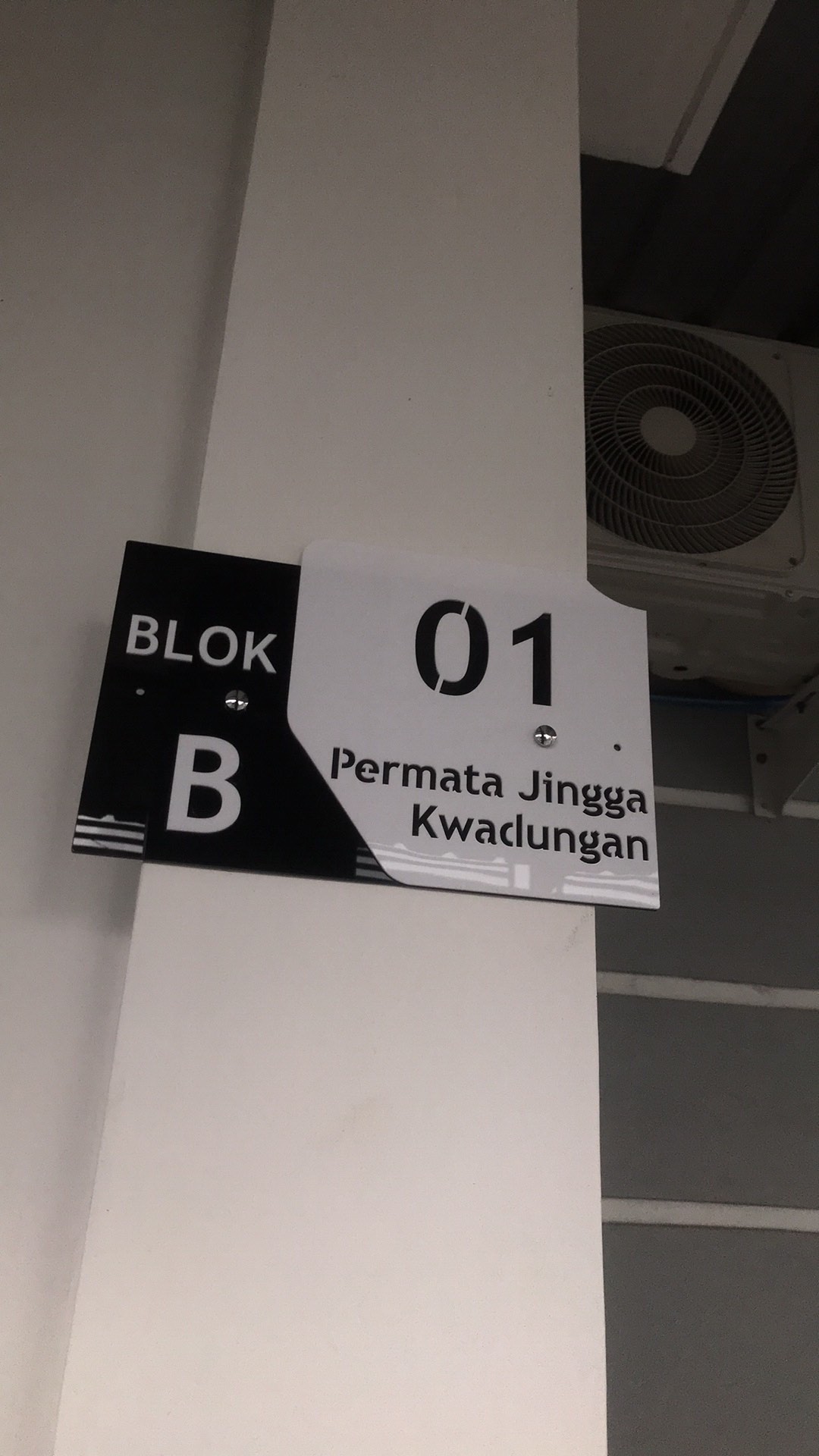 Nomor Rumah Acrylic/akrilik Modern Minimalis Model 002