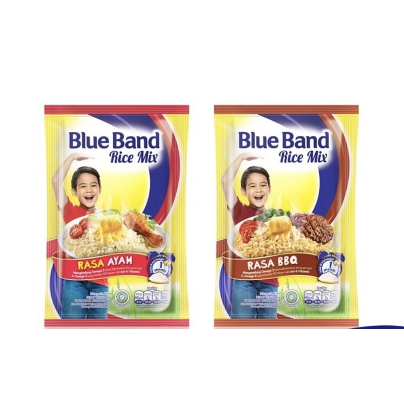 Blueband Rice Mix BBQ &amp; Chicken Blue Band Margarin Margarine Mentega Berbumbu Seasoning Makanan Instan Bekal Anak Sekolah