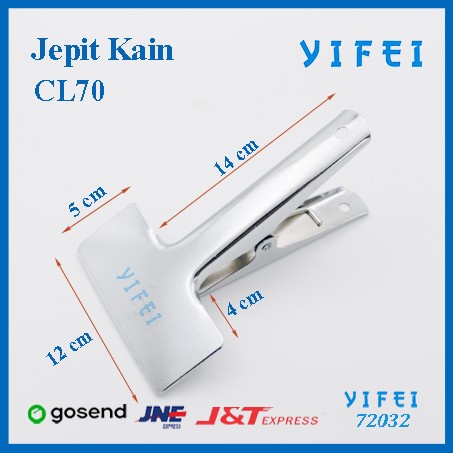 Penjepit Kain/ Pencapit kain murah berkualitas/Jepit Kain CL70 YIFEI-72032/Penjepit Kain