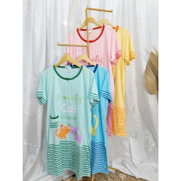 Babydoll Baju Tidur Bella Bahan Katun LD 120 cm / Baju Tidur Murah / Babydoll Murah / Baju Tidur Mur