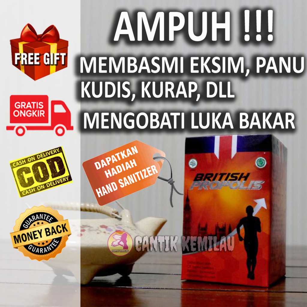 Obat Eksim, Obat Sakit Gigi, Obat Luka Bakar, Obat Panu, Obat Kurap, BRITISH PROPOLIS, BP–REG07
