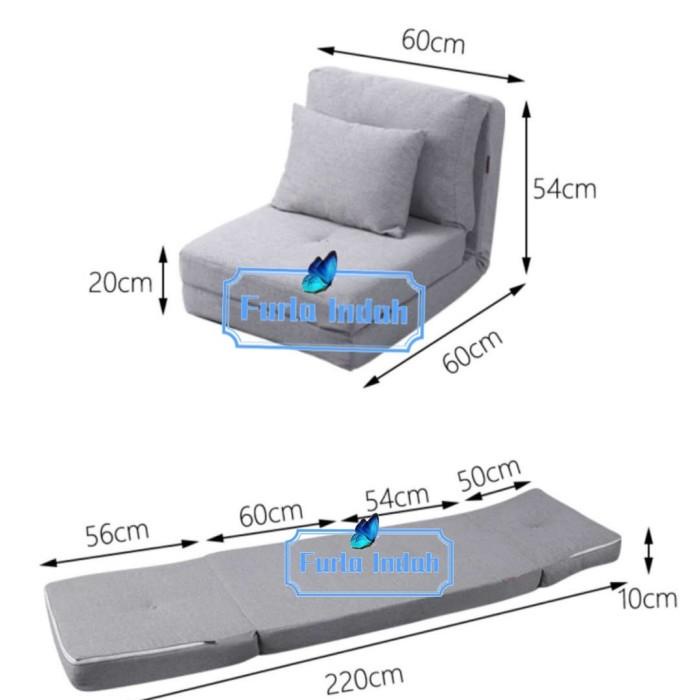 kursi lesehan lipat sofa bed single sofa santai TYPE 60#