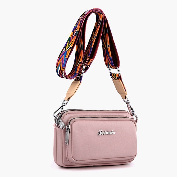 TAS SELEMPANG WANITA IMPORT SLING BAG CASUAL PINK DAMELA TA635P3 FASHION KOREA CEWEK KEKINIAN REMAJA MURAH KECIL BRANDED BATAM PREMIUM