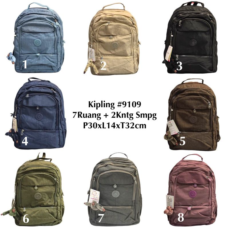 Tas Ransel KIP 9109(4Ruang)-Tas Ransel Import Murah