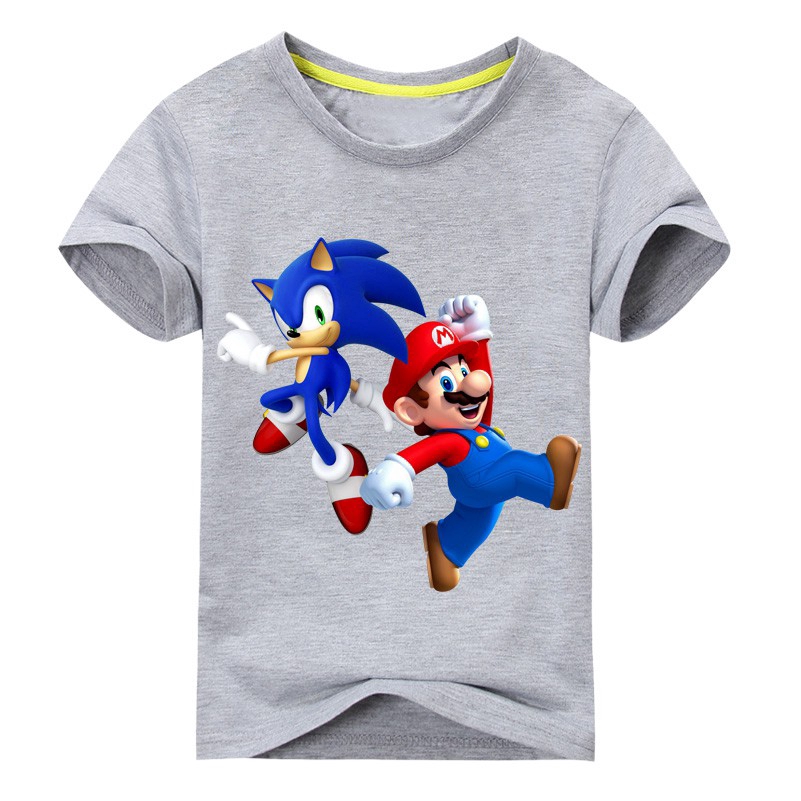 Ready Stock Anak Anak Katun T Shirt Menari Mario Bros Sonic T Shirt Untuk Anak Laki Laki Perempuan Anak Anak Atasan T Shirt Lengan Pendek Anak Anak Musim Panas Tee Shopee Indonesia
