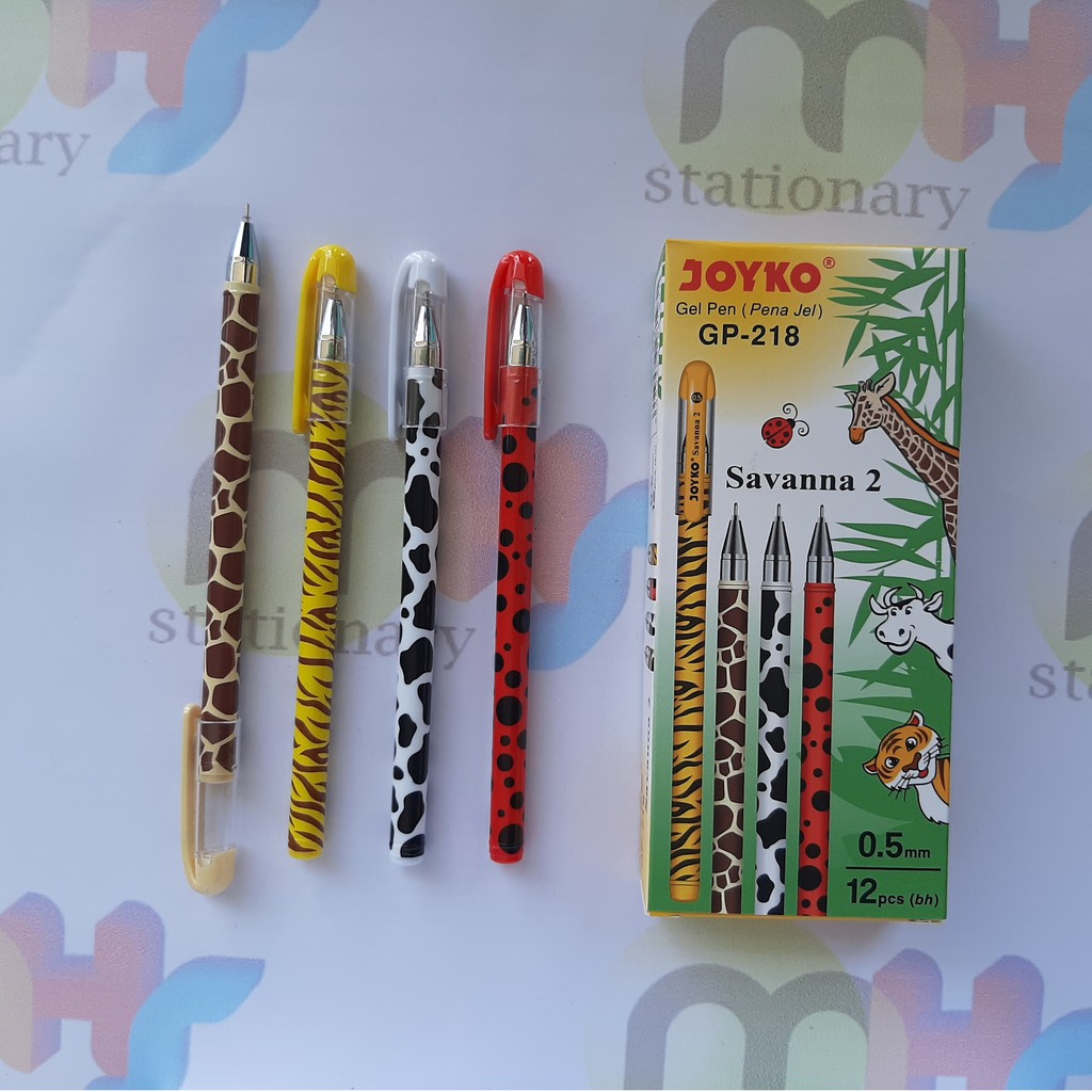 

Gel Pen Joyko GP-218 Savanna 2 0.5 mm 1 Box 12 Pcs