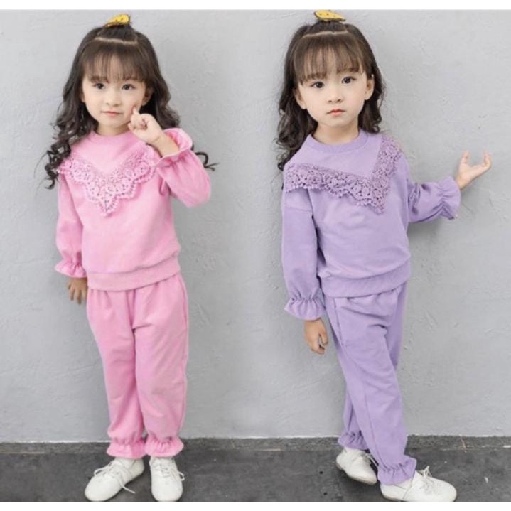 SETELAN SWEATER ANAK TERBARU/PAKAIAN ANAK PEREMPUAN 1-5 TAHUN