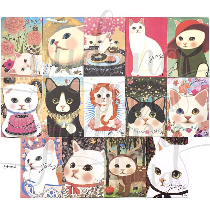 Kartu Ucapan Multifungsi Kucing Super Cute Cat DIY Scrapbook GH 305127