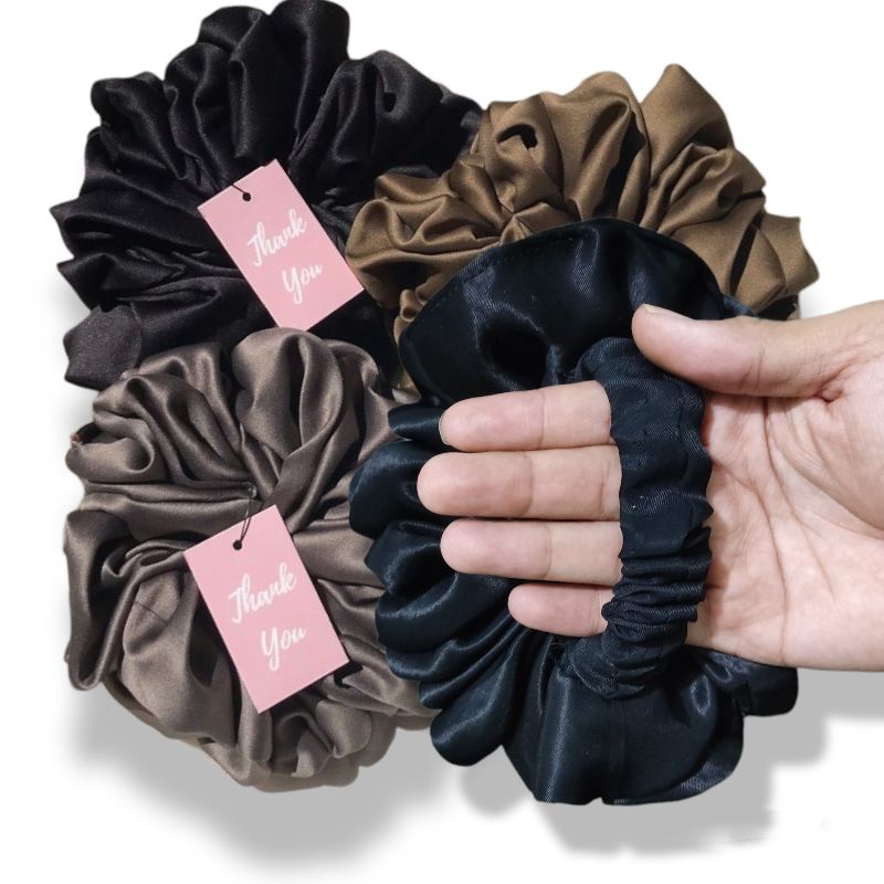 SCRUNCHIE CEPOL HIJAB JUMBO MAWAR/TALI RAMBUT BROKOLI/ KUNCIRAN