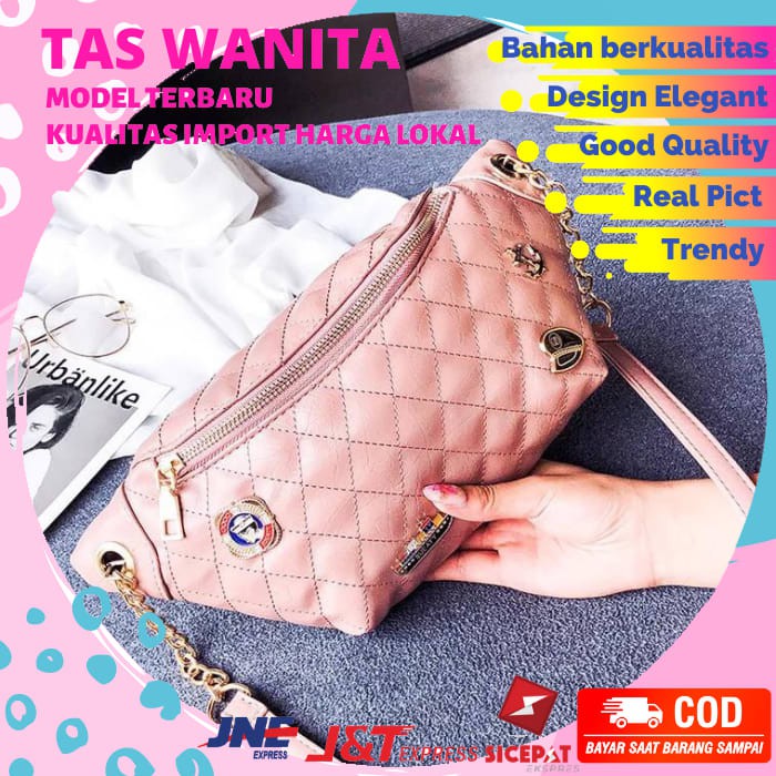 TAS SELEMPANG WANITA GN3131 GL176 GQ2384 GG1688 WAISTBAG TAS WANITA TAS IMPORT NB126