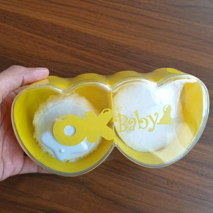 Powder Case Tempat Bedak Dodo | Kiddy isi 2 With Puff | Model LOVE Double Tempat Bedak | Dodo | Kiddy 2 in 1