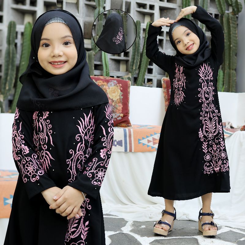 Gallery Exclusive Abaya Hitam Gamis Anak Shaybah