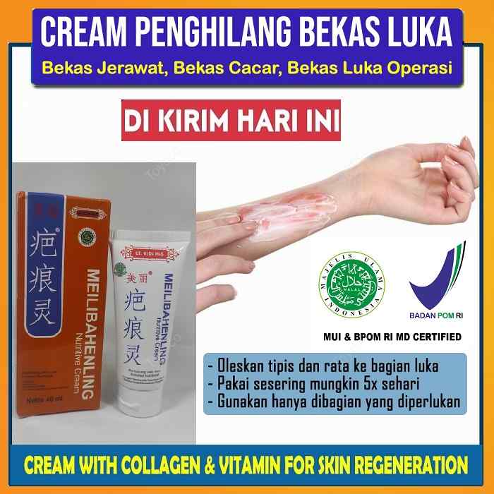 Cream Meibahenling Original Salep Penghilang Bekas Luka Hitam Obat Bekas Luka Koreng Meilibahenling Original 100% Bpom