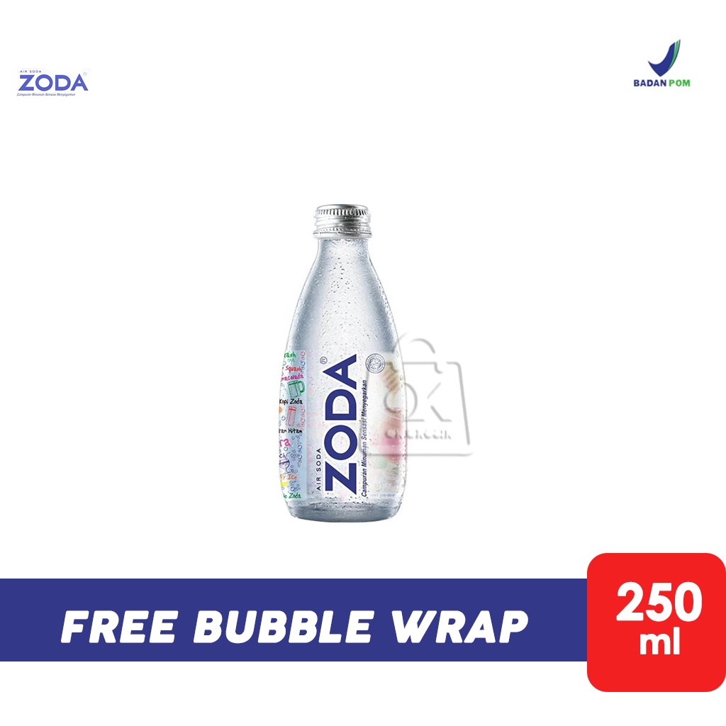 

Air soda zoda/ Zoda One way Bottle Botol Kaca 250ml