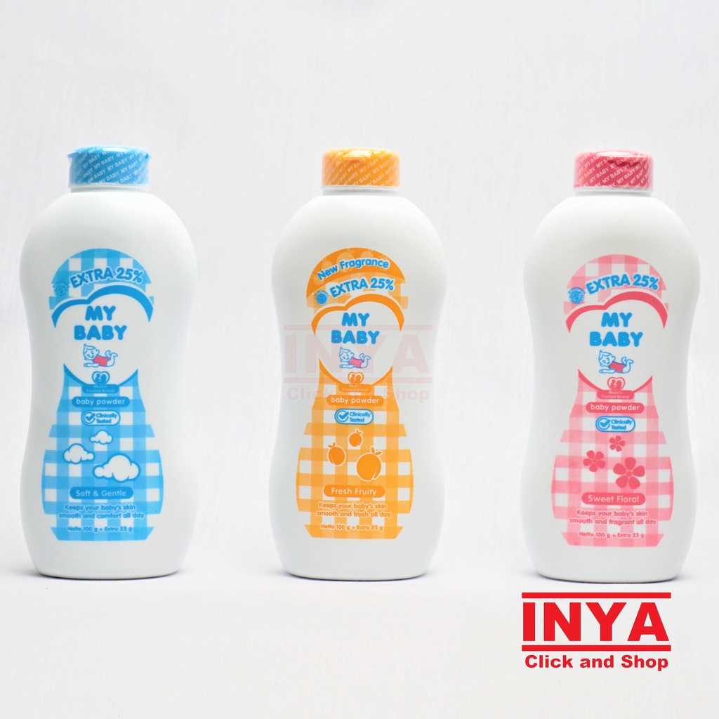 MY BABY SWEET FLORAL BABY POWDER 100gr - Bedak Bayi