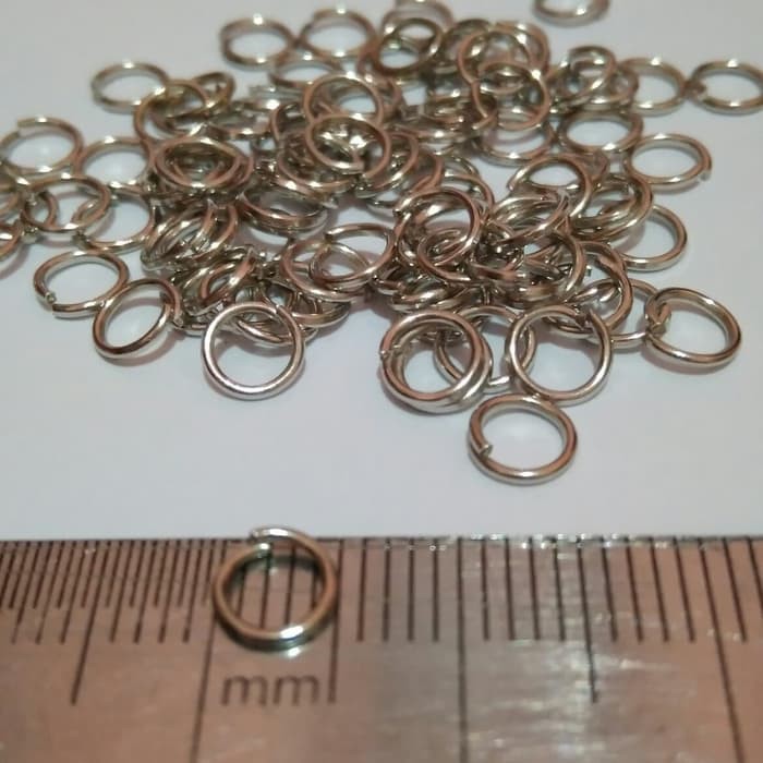 Ring tambahan gantungan kunci 4,5,6,8,10,12mm (100gram)