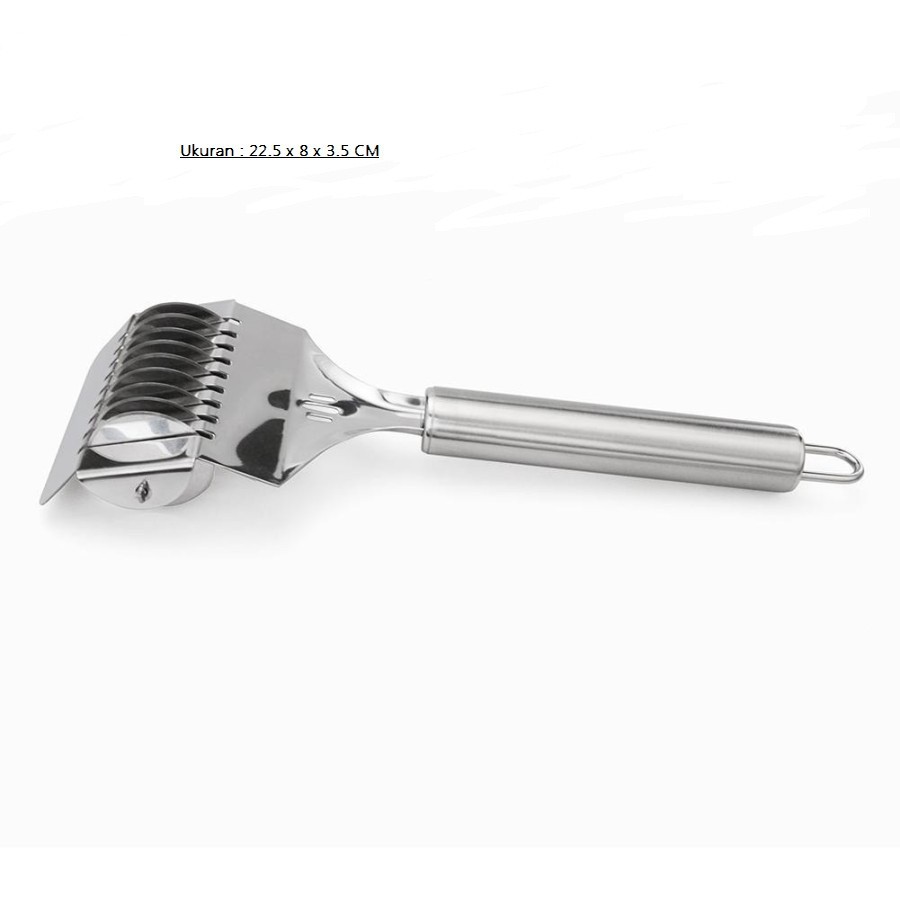 

Roll Roda Pemotong Adonan Mie Spageti Bahan Stainles - Roller Pemotong