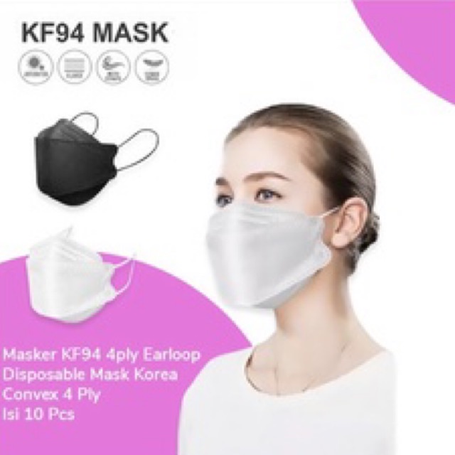 Masker Korea KF94 Dewasa ISI 10