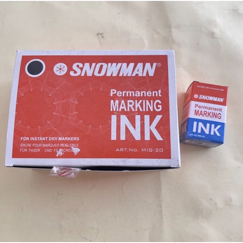 

Tinta Spidol Permanent Snowman / box isi 12 Pc , Tinta Spidol