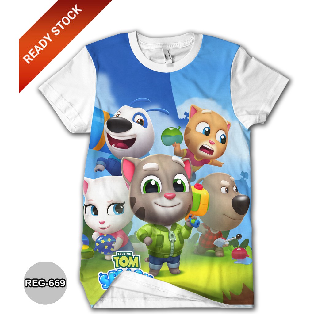 Baju Talking Tom Hero Dash Baju Game Anak Baju Hero Dash Talking Tom Series ANAK dan DEWASA #REG-669
