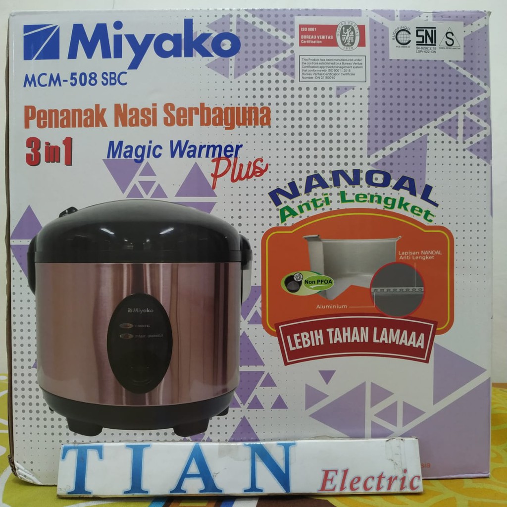 MIYAKO MCM-508 SBC MagicCom / Rice Cooker 3IN1