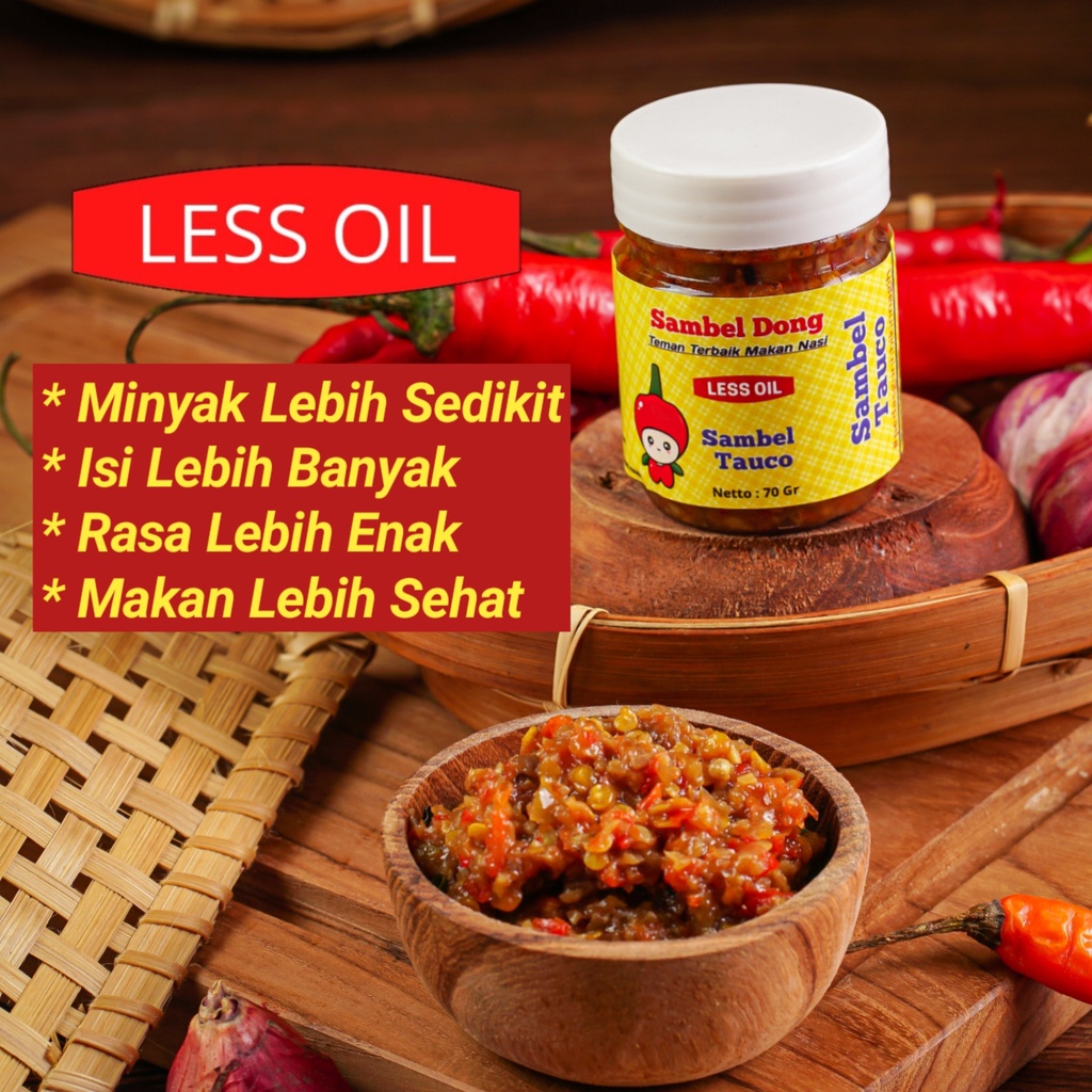 

Sambal Tauco Botol Kecil Homemade, Less Oil, Enak Kualitas Premium, Isi Sebotol Penuh, Minyak Sedikit, Pedas Gurih Bikin Nagih, by SAMBEL DONG
