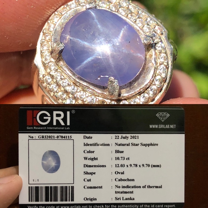 Blue Sapphire Star Srilanka NTE