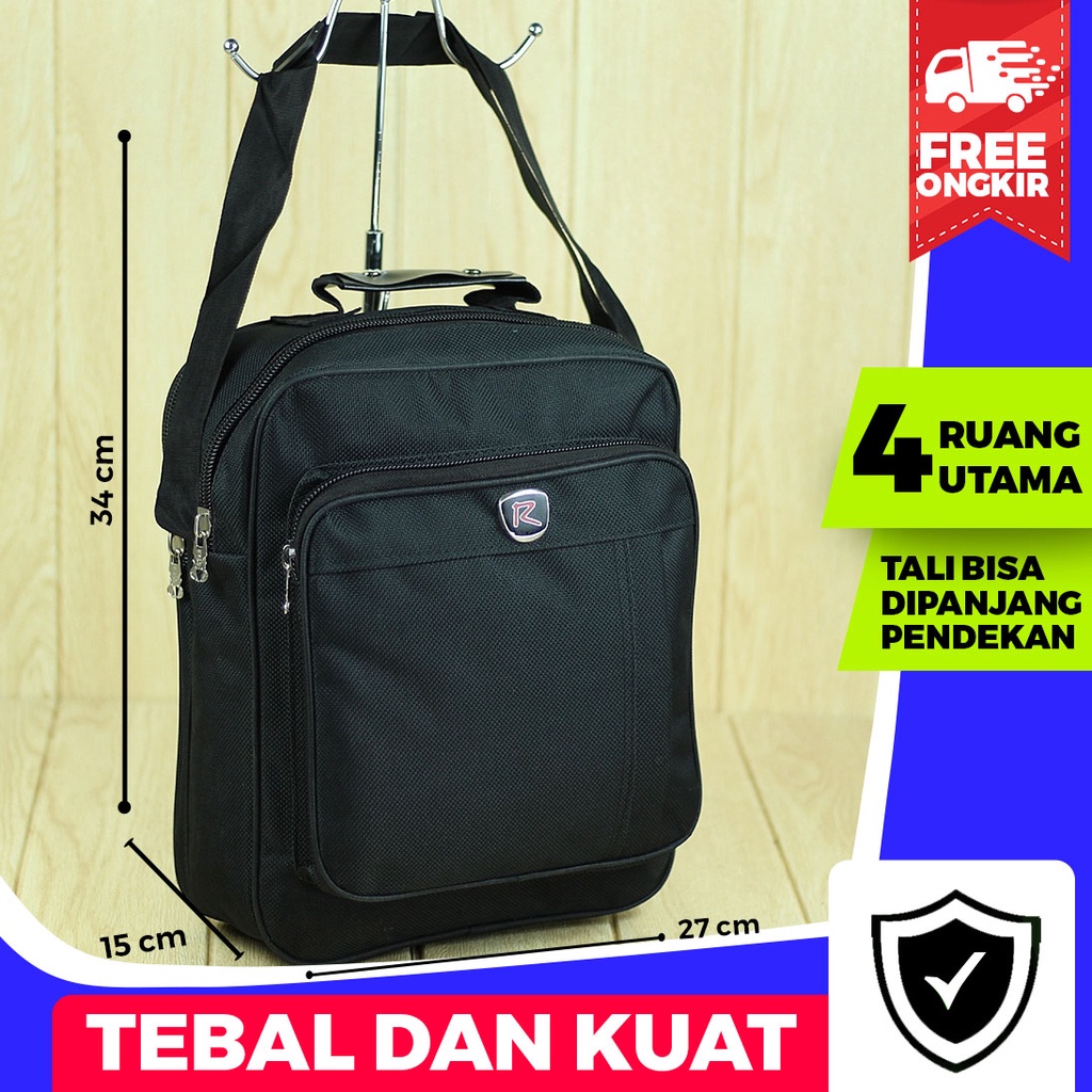 Tas Selempang Besar Model Polo Ellegant Sling Bag Pria Simple Keren Berkualitas