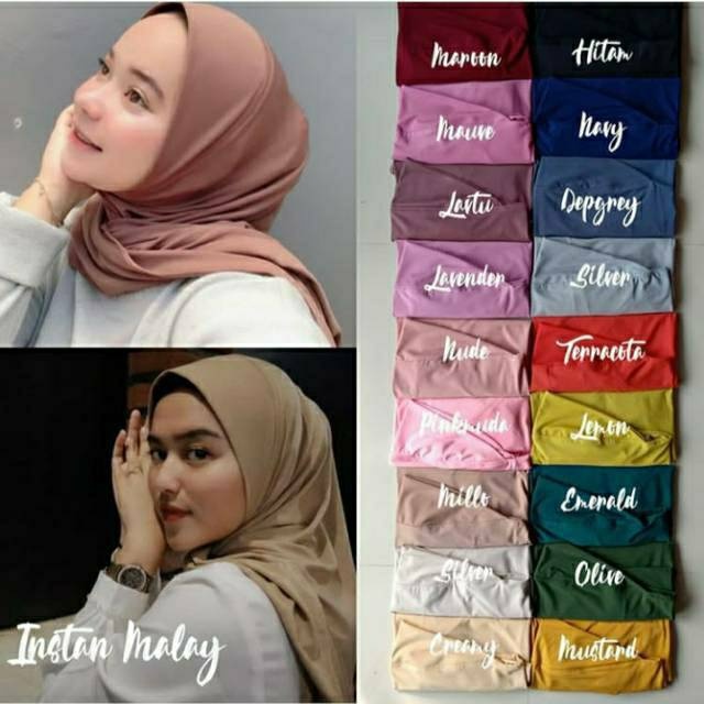 Hijab malaysia / khimar / hijab instan / hijab bergo instan