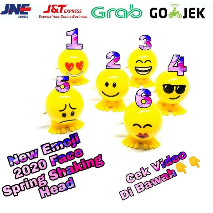 New Emoji 2020 Face Spring Shaking Head Stand UNIVERSAL Karakter Pajang ACC