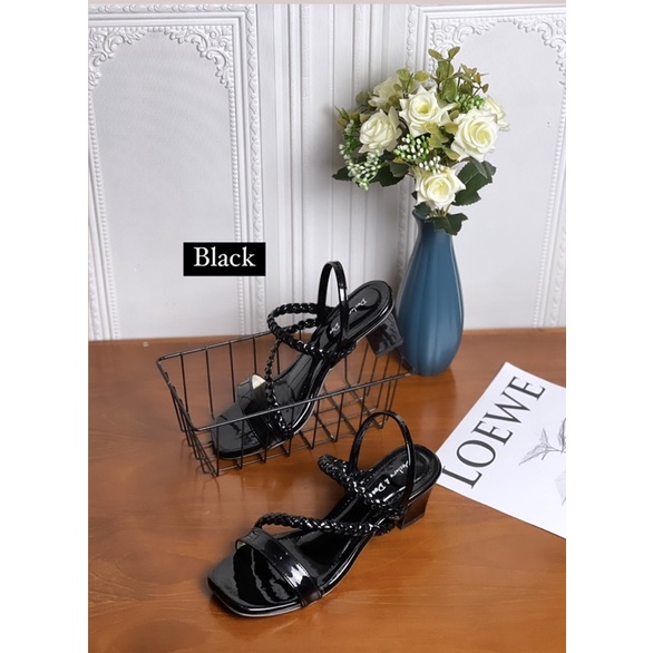 DECLARE&amp;DEE QUEENSA HEELS BLOCK PESTA 5CM SIMPLE