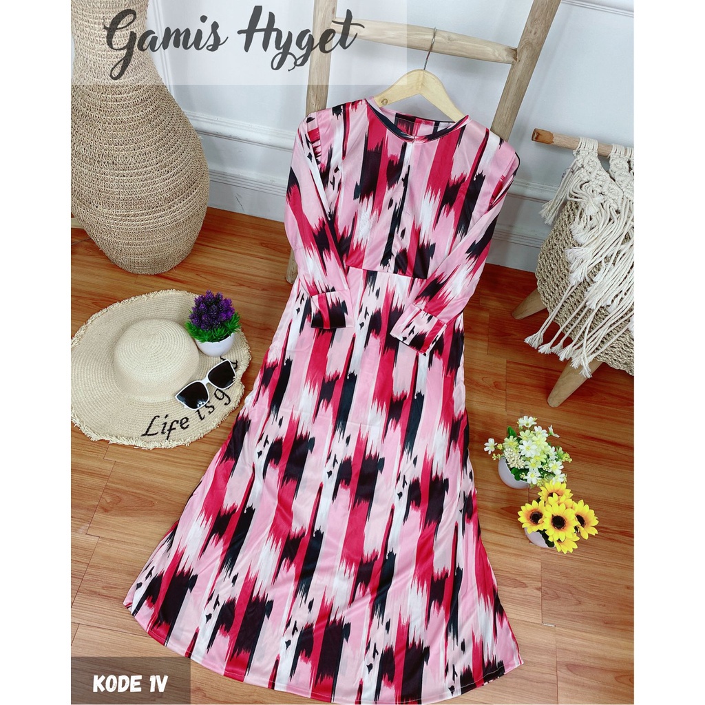 Gamis Hyget Busui Lanjutan Katalog Gamis Murah Gamis Hyget Gamis 30ribuan AH-GAMIS HYGET kode 1V