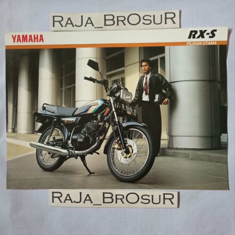 Poster brosur katalog flyer jadul lawas Yamaha RXS RX S/RX Special 5speed 2tak 2T 1995