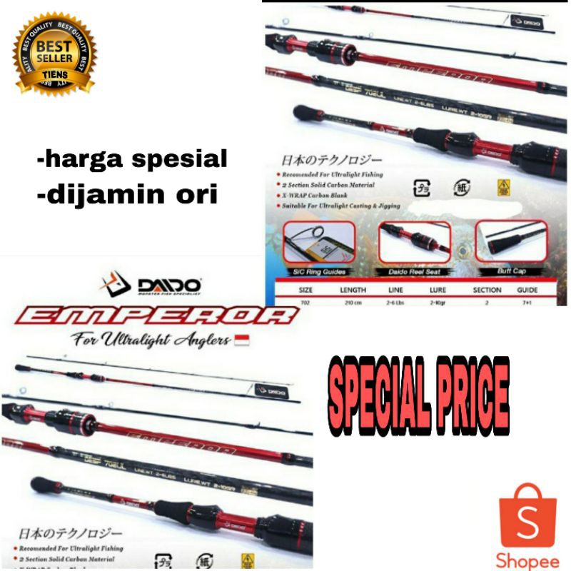 Joran Pancing Laut DAIDO EMPEROR [Carbon Premium] Import Qualiti Sangat Kuat