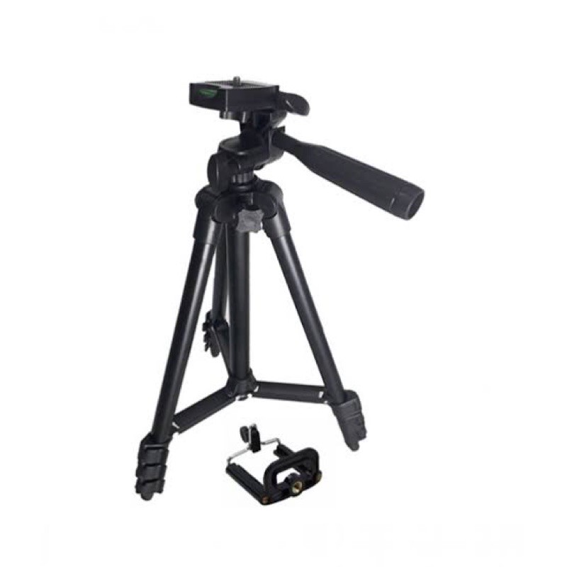 TRIPOD 3120 HOLDER U BLACK EDITION 102CM UNIVERSAL ALL IN 1 TRIPOD HITAM BAGUS