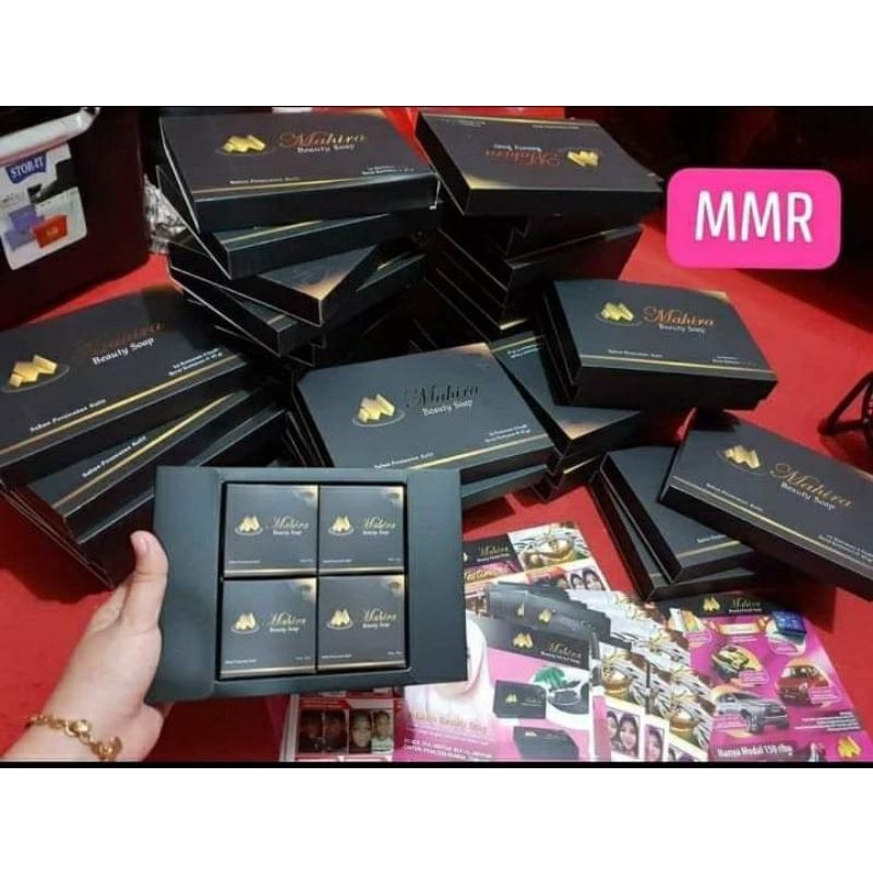 ORIGINAL Ori Sabun Mahira Beauty Soap Black tea, Minyak Zaitun &amp; Minyak bulus Asli bersertifikat dan BPOM Halal 45 gram x 4 pcs bisa ecer alami bermanfaat cantik murah skincare aman berkualitas/YS.OLSHOP2020