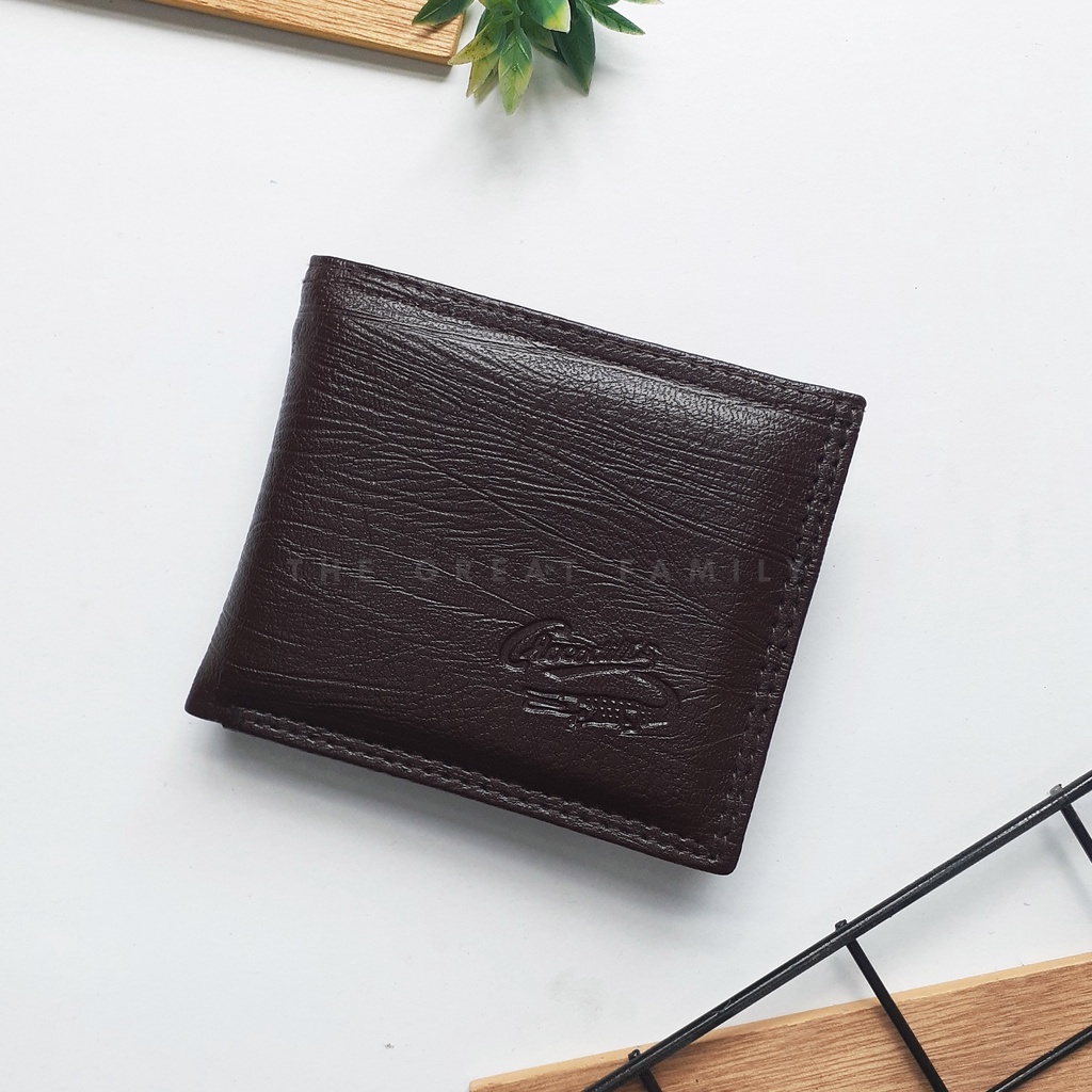 Dompet Pria Crocodile Coklat  Tua Kulit Dompet Lipat