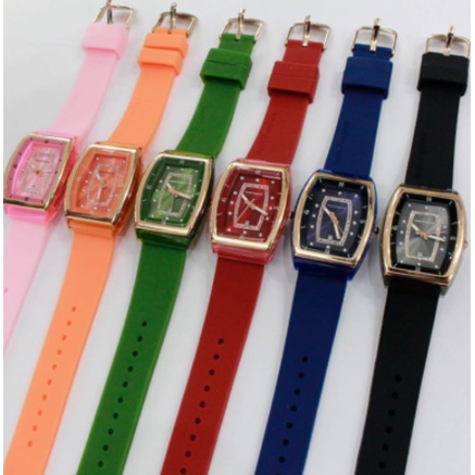 JGW-[✅COD] JAM TANGAN WANITA HUSH PUPPIES RUBBER OVAL JAM TANGAN CEWEK TERBARU HUSH PUPPIES KARET TANGGAL AKTIF-7