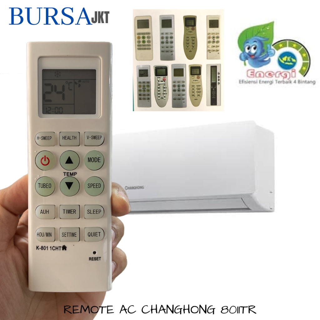 REMOTE REMOT AC CHANGHONG MULTI CHANGHONG CHINA K8011 TR CHUNGHE