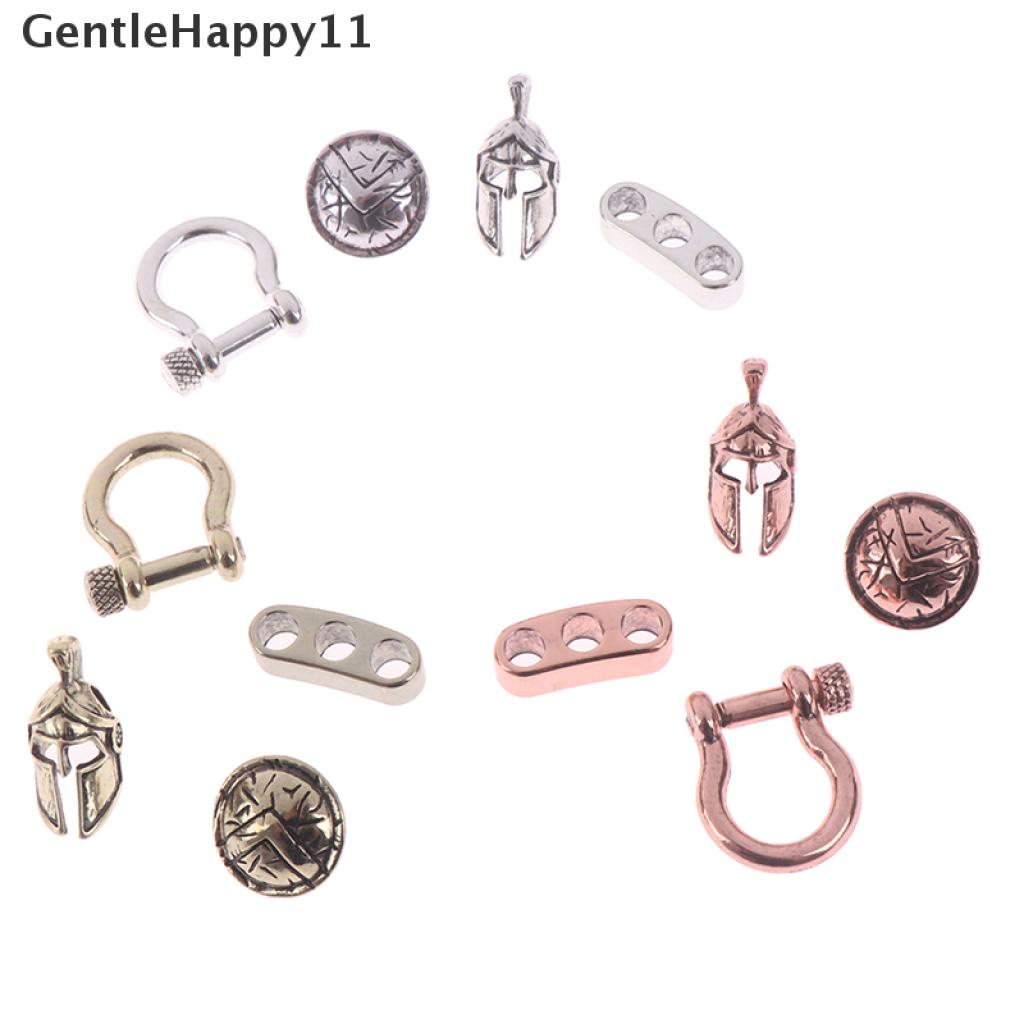 Gentlehappy 4PCs Manik-Manik Tali Paracord EDC Bentuk Salib